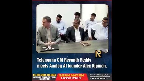 Telangana CM Revanth Reddy meets Analog AI founder Alex Kipman.