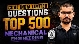 CIL 2026 | Coal India Limited ME Top 500 Part - 4 Questions By Deepraj Sir 🔥