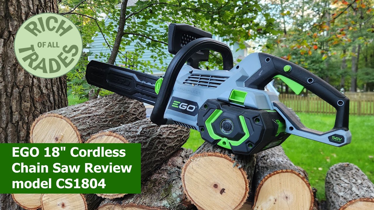 Обзор аккумуляторной цепной пилы Ego 18 дюймов, модель CS1804