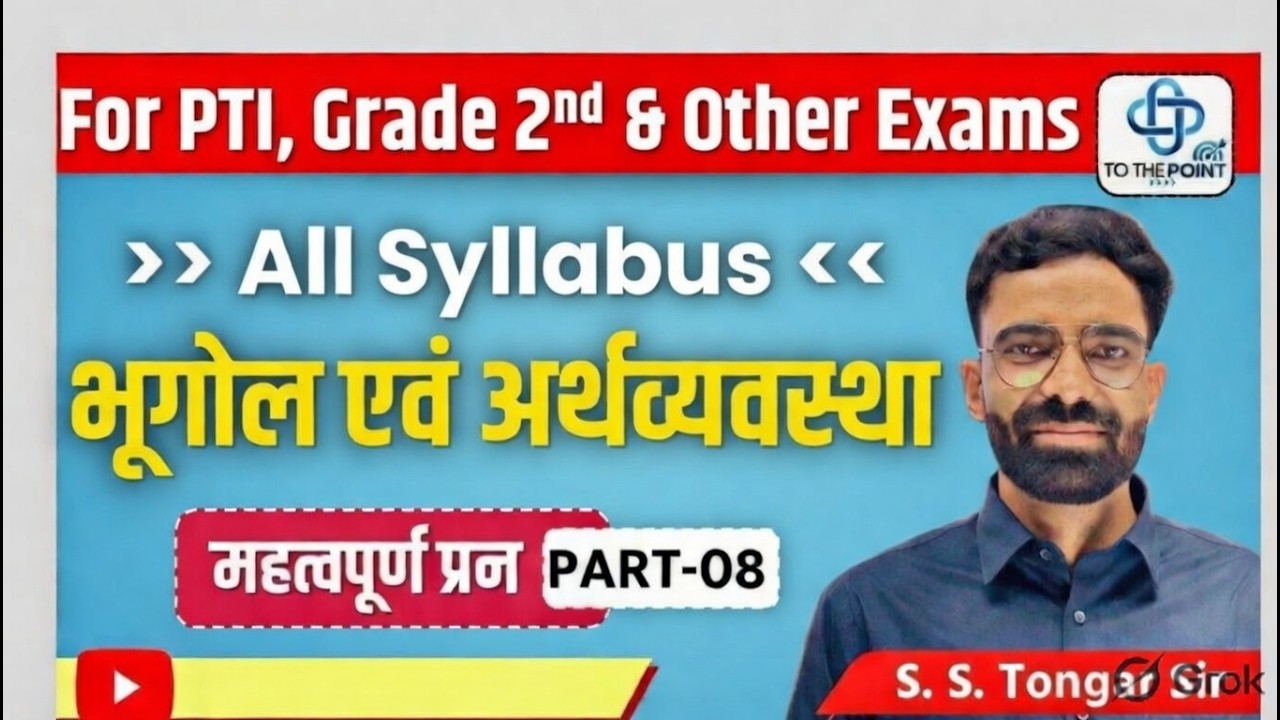 Important Question Related to Geography By S S Tonger Sir