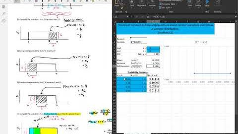 Lecture 5 2   The Uniform Distribution on Excel