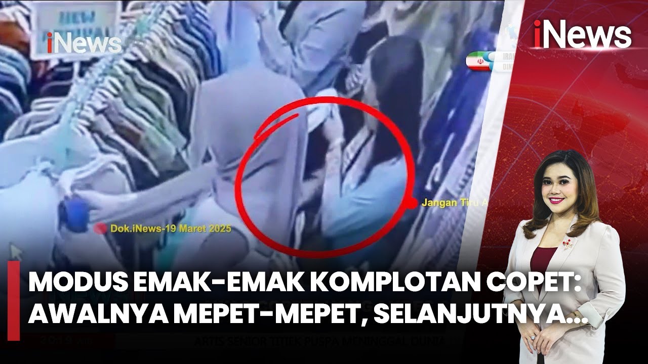 Aksi Komplotan Pencopet Emak-Emak Terekam CCTV, Pelaku Berhasil Ditangkap | iNews Files | 11/04