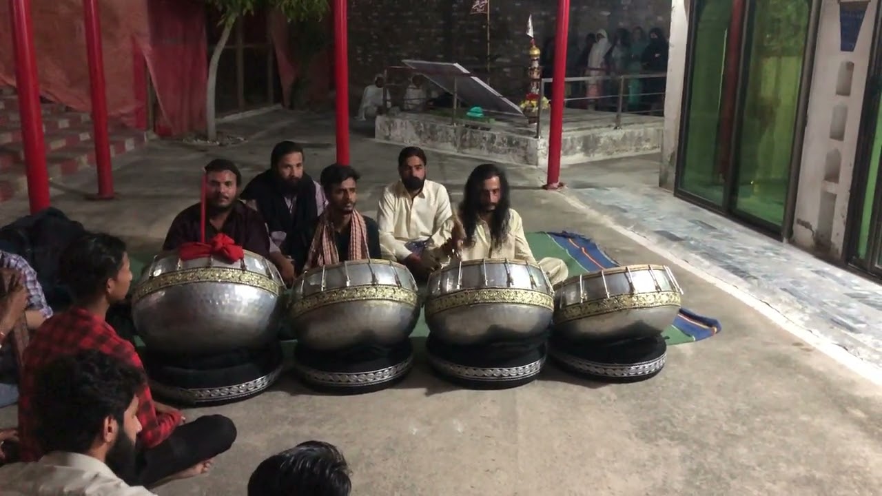 Nobat 5tani group Urs Pak Hazrat Sakhi Syed Shahid Hussain Kazmi Darbar New Sewan  R block Gulberg