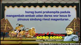 SULUK DAN POCAPANGORO GORO KI NARTOSABDO Soed Cokro