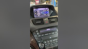 How to set clock on a 2010 Acura MDX