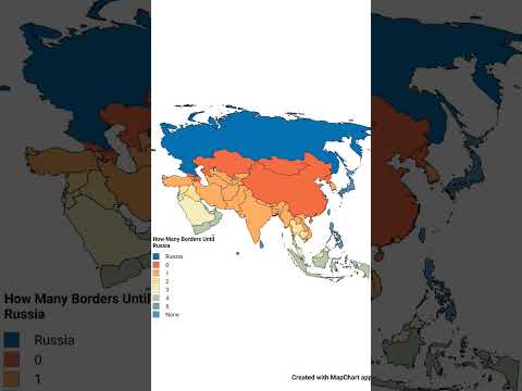 How many borders until Russia #shorts #russia #asia