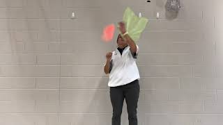 Scarf Manipulation tossing and catching