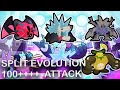 SPLIT EVOLUTION and Over 100 ATTACK!!  (Kadomon)