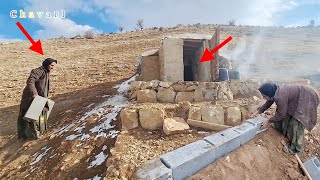 The deadly life of a widow in the frozen winter with her child❄️🥶