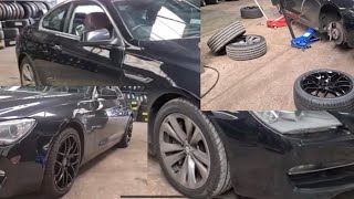 BMW 6 Series upgraded black 19 inch wheels Full HD 1080p