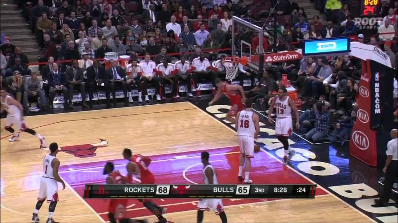 Donatas Motiejunas Highlights vs Bulls 1/5/2015