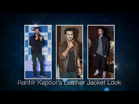 Ranbir Kapoor in a black Supreme jacket