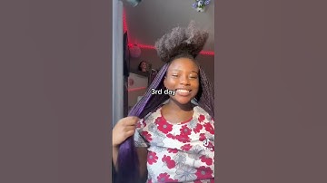 Let’s do micro layered braids on 4c hair.                           #hairstyle #shorts