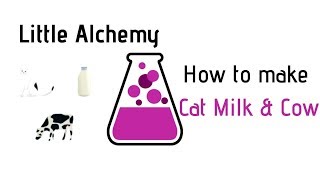 Little Alchemy How To Make Cat Milk Cow Cheats Hints Youtube