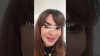 Deutschlernen Wochentage #deutsch #deutschkurs #lernen #germanpronunciation #German