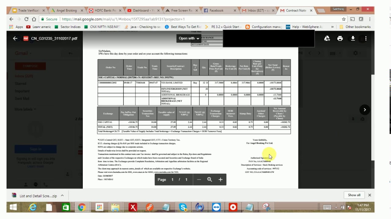 How to Do Trade verification in tamil(Checking NSE/BSE emails demo Tamil)