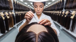 Inside the $20,000 Human Hair Wig Factory 😱 Temple Donations to Celebrity Wigs (Hair-by-Hair Process