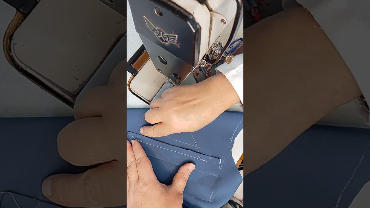 Poche passepoilée pour veste ou manteau 