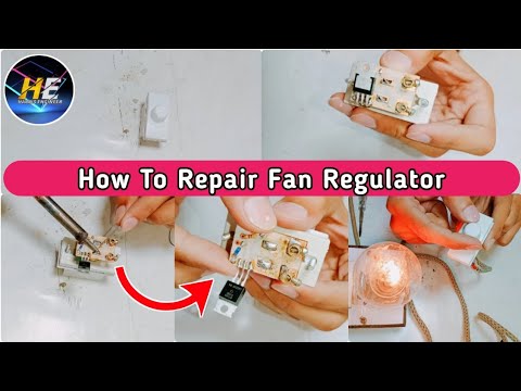 How To Repair Fan Regulator | Dimmer Switch | Harris Engineer - YouTube