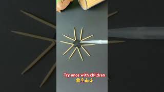 Celebrity Toothpick Star Magic Trick 🌟 | Easy Science Experiment at Home | DIY for Kids also Profile