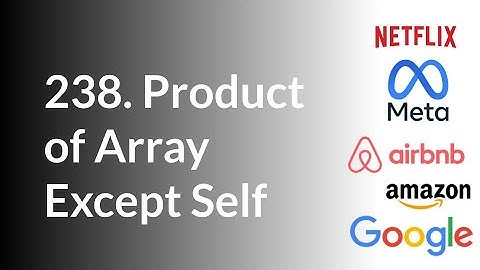 238 Product of Array Except Self (O(n) space)