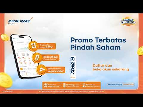 Gratis Pindah Saham, Fee transaksi hanya 0,05% dan Extra hadiah Logam Mulia