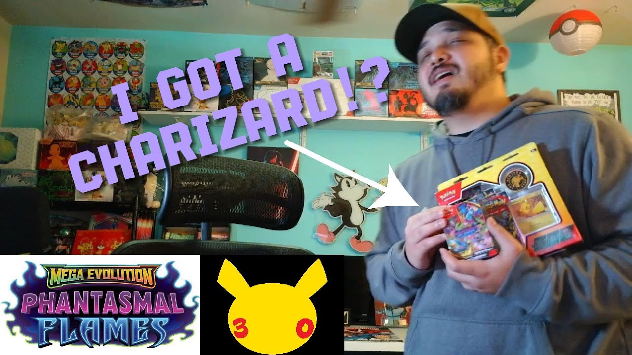 Opening Pokémon Day 2026 30th Anniversary and Phantasmal Flames Booster Bundle! I Got a Charizard!?