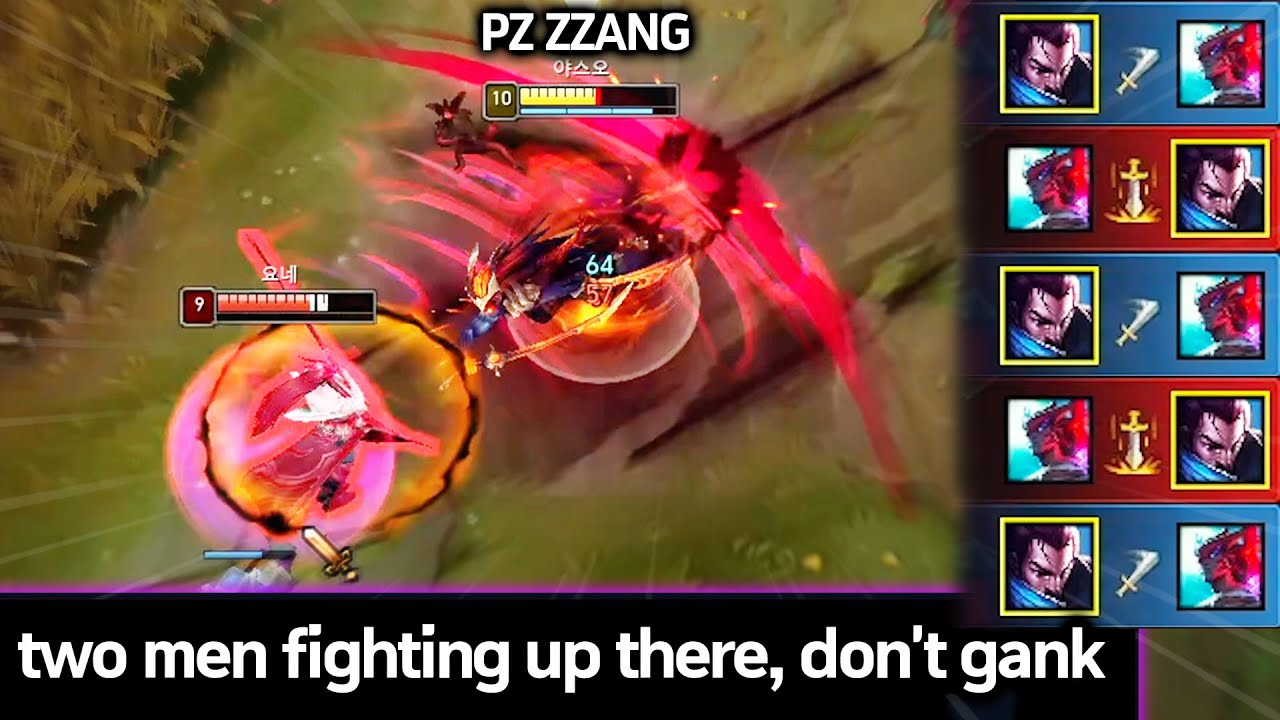 NEVER INTERRUPT A YASUO vs YONE MATCHUP