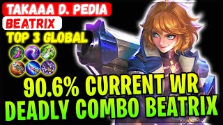90.6% Current Win Rate Deadly Combo Beatrix [ Top Global Beatrix ] Takaaa D. Pedia - Mobile Legends