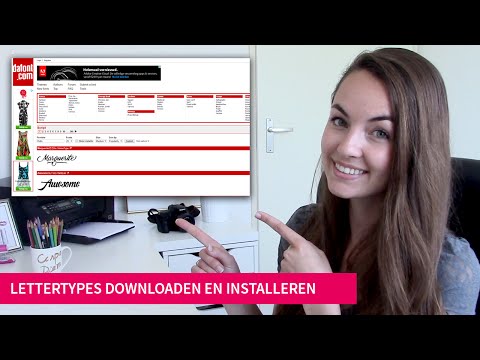 Video: Hoe Het Gedownloade Lettertype Te Installeren