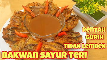 bakwan Teri Renyah Crispy Tidak berminyak tidak lembek cocok untuk cemilan dan ide usaha anda