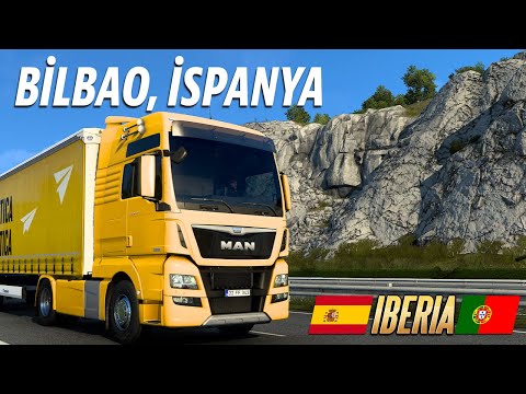 Atlantik Okyanusu Kıyısındaki İspanya'nın Bilbao Şehri ETS 2 Iberia DLC #2