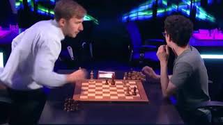 INTERESTING MOVE!! Sergey Karjakin vs Fabiano Caruana || Blitz chess 2018 screenshot 2