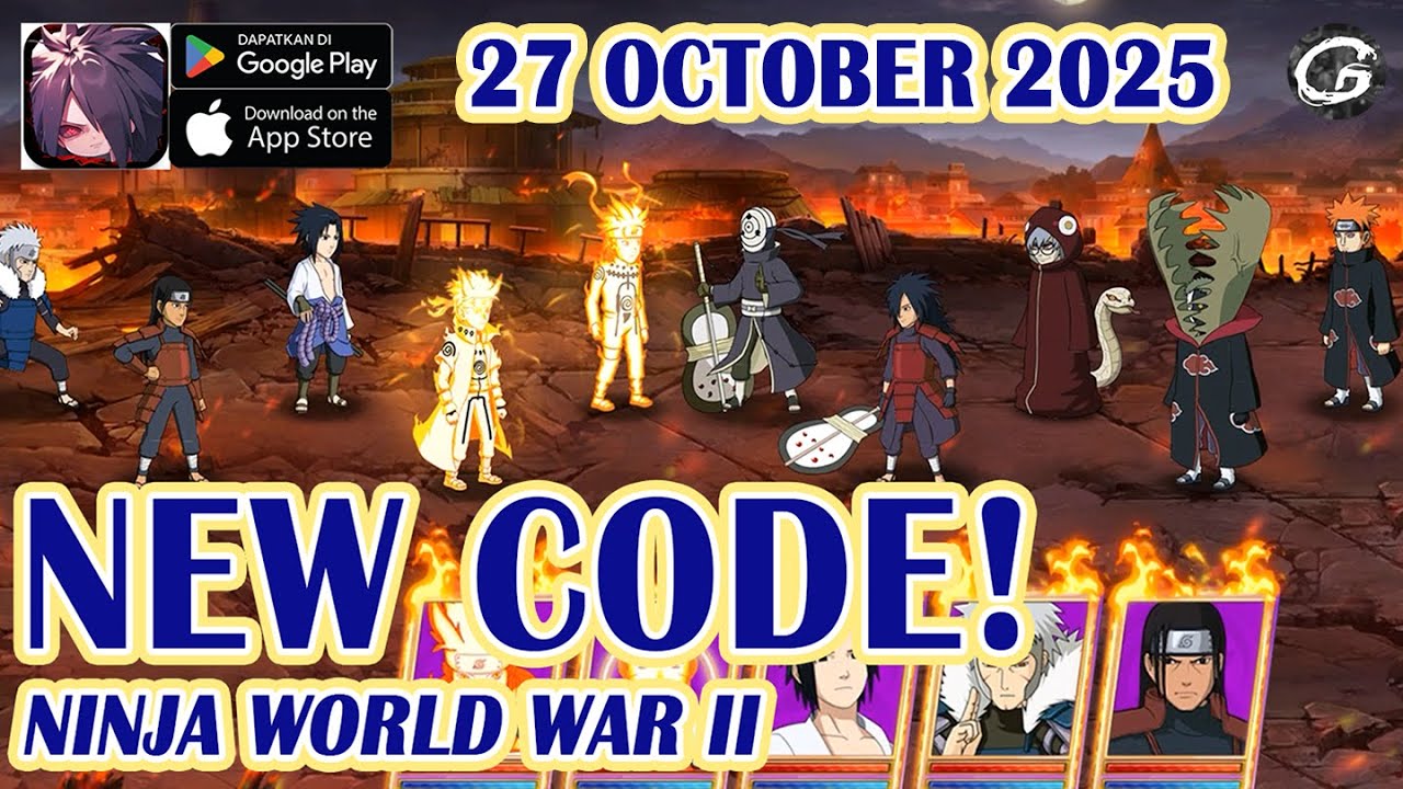 🎁 НОВЫЙ КОД Подарочный код и код погашения Ninja World War 2 27 октября 2025 г. — Мобильная игра ...