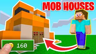 Hidden MOB HOUSES in Minecraft!