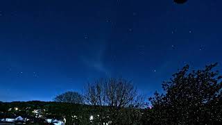 4K North Star Rotation In Moonlit Sky Time Lapse - February 26, 2024