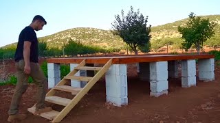 Building a Wooden House - Ground and Main Scaffolding construction - Part 1 by Serkan Bilgin Bushcraft 8,512 views 3 months ago 12 minutes, 33 seconds