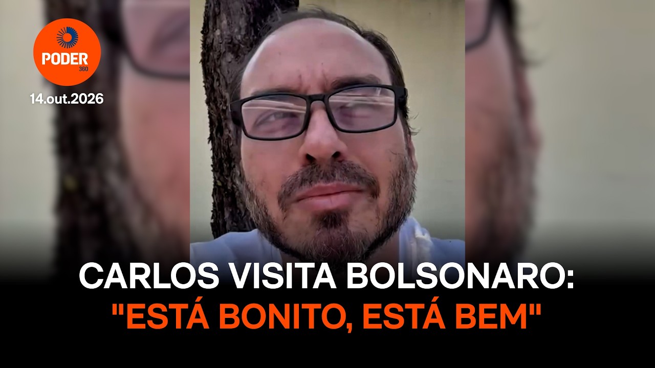 Carlos visita Bolsonaro: “Está bonito, está bem”
