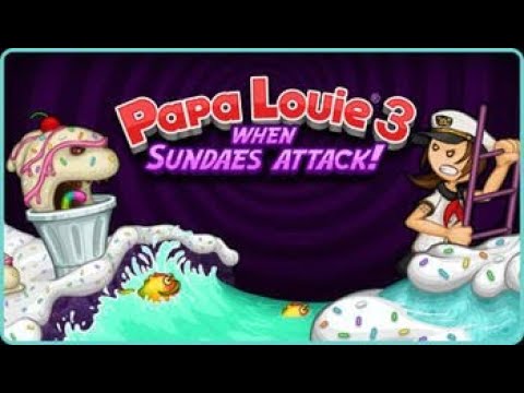 Papa Louie 3: When Sundaes Attack Full Gameplay Walkthrough 