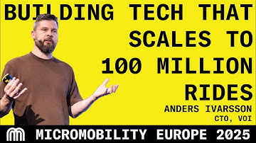 Building Tech That Scales to 100 Million Rides - Anders Ivarsson, CTO of Voi