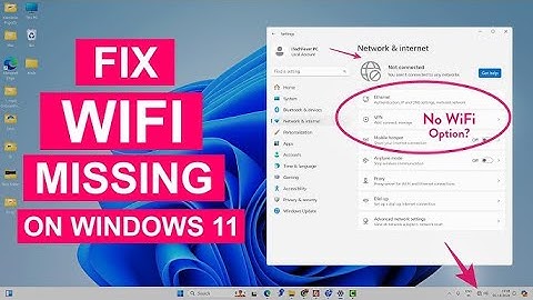 FIX WiFi NOT SHOWING IN SETTINGS ON WINDOWS 11 | 100% WORKING SOLUTION