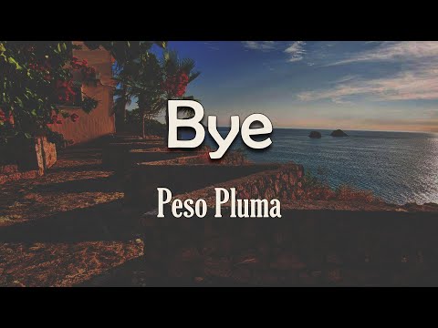 Peso Pluma – Bye (Letra) | Mejor sigue tu camino Mientras fumo y tomo vino