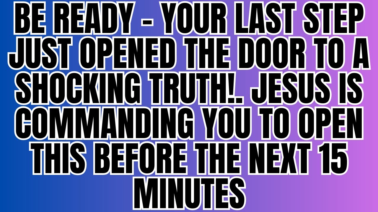 Be Ready Your Last Step Just Opened The Door To A Shocking Truth