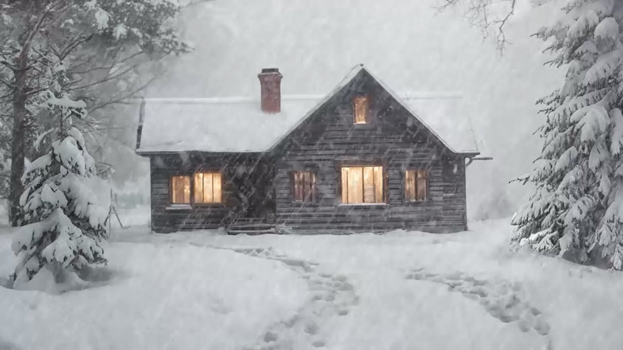 Blizzard, Winter Storm & Wind Sounds for Sleeping | Freezing Snowstorm ...