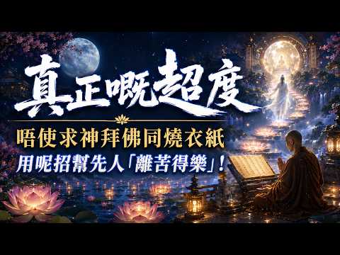 真正嘅超度唔使求神拜佛同燒衣紙，用呢招幫先人「離苦得樂」！【粵語佛學故仔】#情感 #佛學 #六道輪回 #因果 #放下執念 #廣東話 #佛學智慧 #超度先人 #粵語