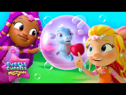 Guess the Super Mermaid Power Rescue! #1 w/ Molly, Zooli & Deema | Bubble Guppies Mermaids