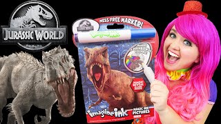 Coloring Jurassic World Magic Reveal Ink Coloring Book | Imagine Ink Marker