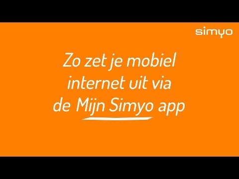 Zo zet je mobiel internet uit via de Mijn Simyo app