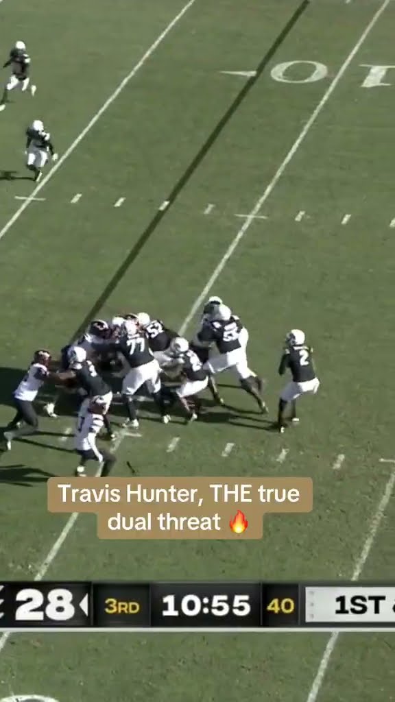 Travis Hunter is the DEFINITION of a dual threat player ?