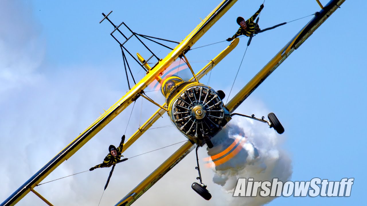 Classic Biplane Wingwalking and Aerobatics - Scandinavian Catwalk - Antidotum Airshow Leszno 2025